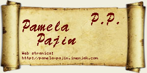 Pamela Pajin vizit kartica